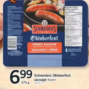 Fortinos Schneiders oktoberfest sausage offer