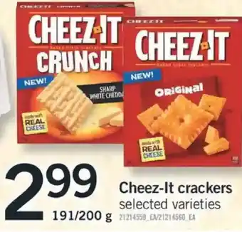 Fortinos Cheez-it crackers offer