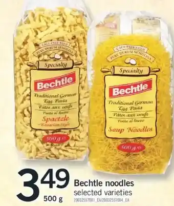 Fortinos Bechtle noodles offer