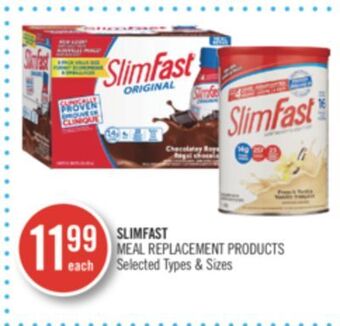 Shoppers Drug Mart Slimfast meal replacement products offer