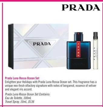 Shoppers Drug Mart Prada luna rossa ocean set offer