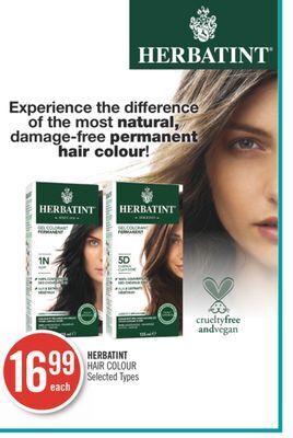 Shoppers Drug Mart Herbatint hair colour offer