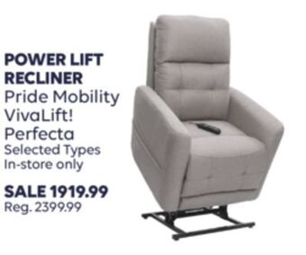 Wellwise by Shoppers Power lift recliner pride mobility vivalift! perfecta offer