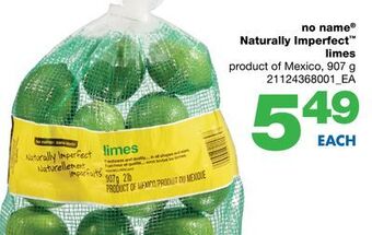 Wholesale Club No name® naturally imperfect™ limes, 907 g offer