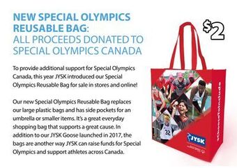 JYSK New special olympics reusable bag: offer