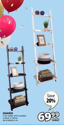 JYSK Engeren 5-tier ladder shelf offer