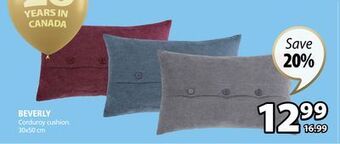 JYSK Beverly corduroy cushion offer