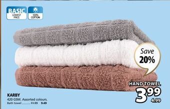 JYSK Karby hand towel offer
