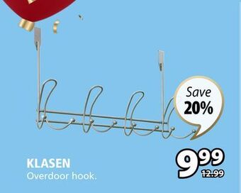 JYSK Klasen overdoor hook offer