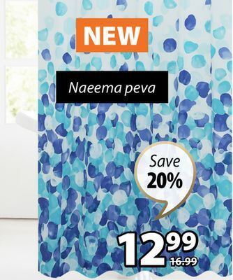 JYSK Naeema peva shower curtains offer
