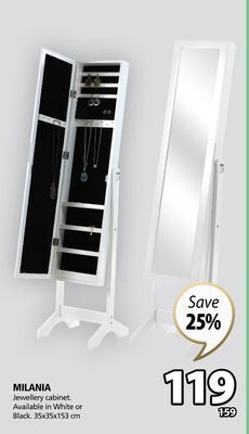 JYSK Milania jewellery cabinet offer