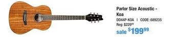 Long & McQuade Denver parlor size acoustic guitar - koa offer