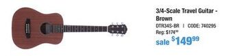 Long & McQuade Denver 3/4-scale travel guitar - brown offer
