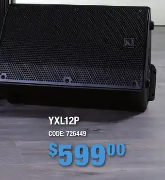 Long & McQuade Yorkville yxl12p 12'' horn 1000w peak active cabinet offer