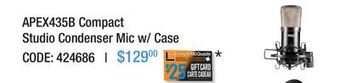 Long & McQuade Apex compact studio condenser mic with case - black offer