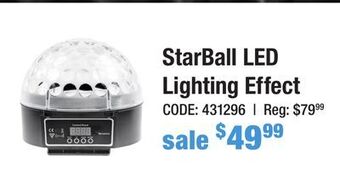 Long & McQuade Orion starball led lighting effect offer