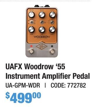 Long & McQuade Universal audio uafx woodrow '55 instrument amplifier pedal offer