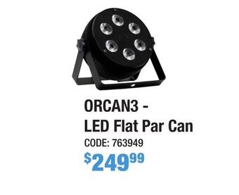 Long & McQuade Orion orcan3 rbgwa+uv flat led par can offer