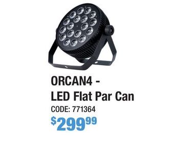 Long & McQuade Orion orcan4 high output rgbwa+uv led par can offer