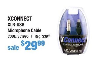 Long & McQuade Art pro audio usb microphone cable offer