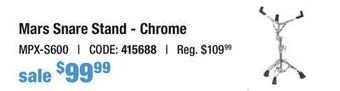 Long & McQuade Mapex mars snare stand - chrome offer