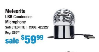 Long & McQuade Samson usb condenser microphone offer