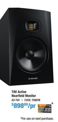 Long & McQuade Adam audio t8v active studio monitor (single) offer