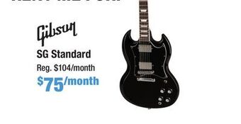 Long & McQuade Gibson sg standard offer