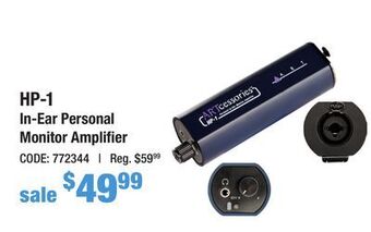 Long & McQuade Art pro audio hp-1 in-ear personal monitor amplifier offer