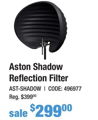 Long & McQuade Aston shadow reflection filter offer