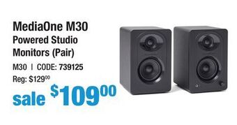 Long & McQuade Samson mediaone m30 powered studio monitors (pair) offer