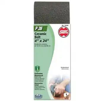 Lowe's Shopsmith ceramic sanding belt offer
