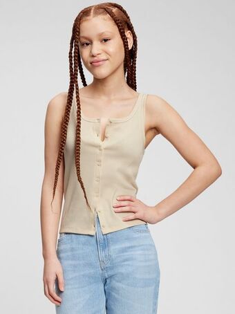 Gap Teen button tank top offer
