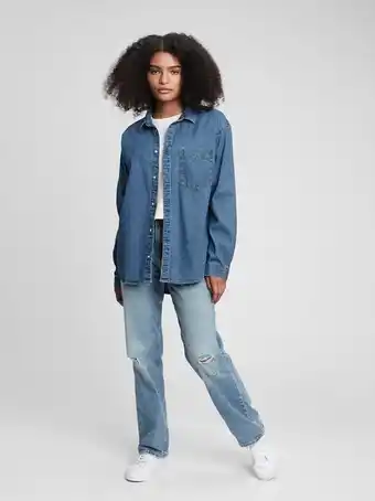 Gap Teen oversized denim shirt offer