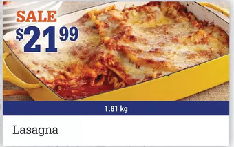 M & M Food Market Lasagna offer