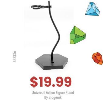 GameStop Biogenik universal action figure stand offer