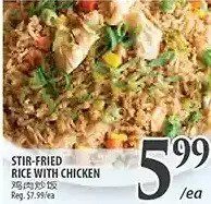 Al Premium Food Mart Stir-fried rice with chicken offer