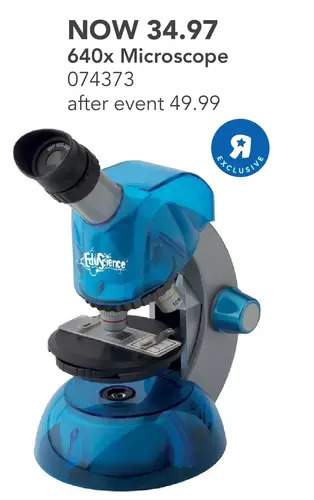 Toys R us Eduscience 640x microscope offer