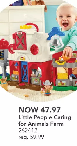 Fisher-price little people caring for animals farm - english and french version