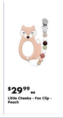 Real Canadian Superstore Little cheeks - fox clip - peach offer