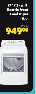 Home Hardware 27" 7.3 cu. ft. electric front load dryer offer