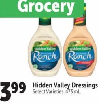 Hidden Valley Dressings 473 ml