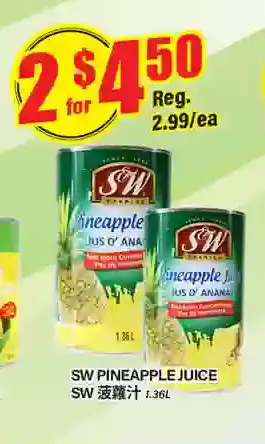 Btrust Supermarket Sw pineapple juice offer