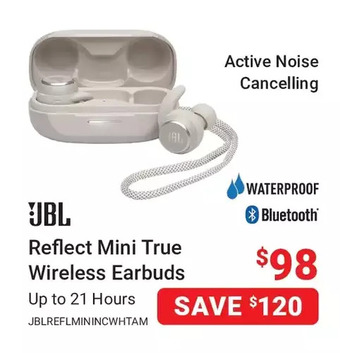 Visions Electronics Jbl reflect mini true wireless earbuds offer