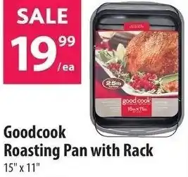 Co-op Goodcook Roasting Pan with Rack 15" x 11" offer