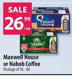 Co-op Maxwell House or Nabob Coffee offer