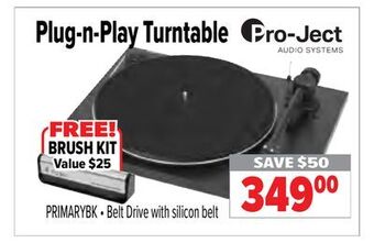 2001 Audio Video Plug-n-play turntable offer