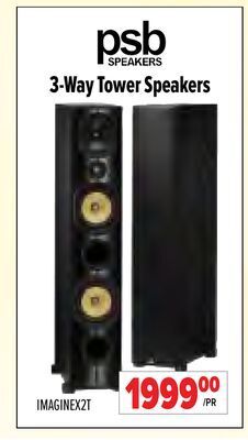 2001 Audio Video Psb speakers 3-way tower speakers offer