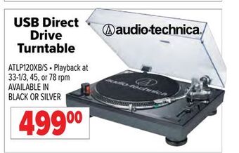 2001 Audio Video Audio-technica drive usb direct turntable offer