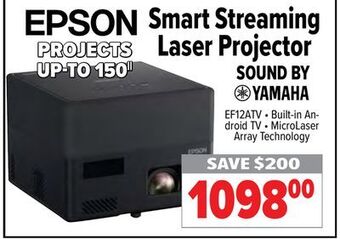 2001 Audio Video Epson smart streaming laser projector offer